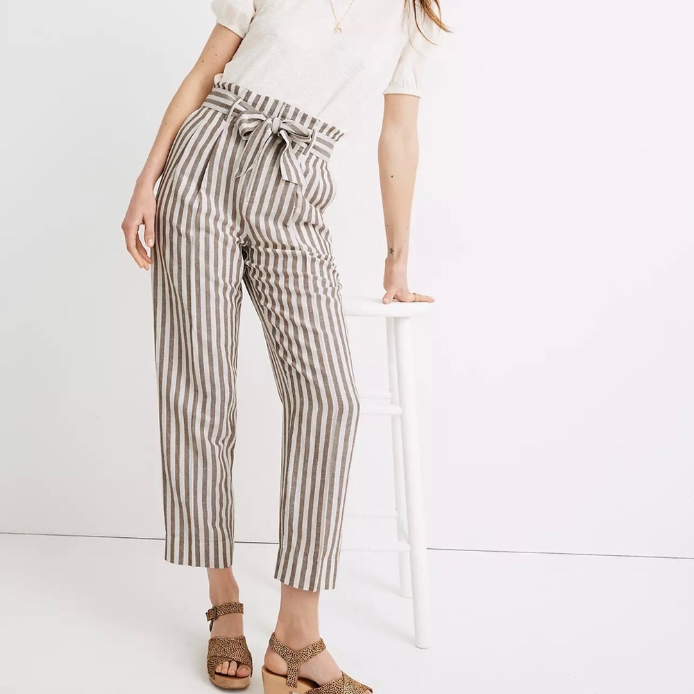Madewell Pinstripe Pants